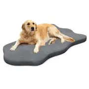Costway Orthopedic Dog Bed Waterproof Kennel Large Puppy Mattress Foam Pet Cushion w/Removable Cover Grey