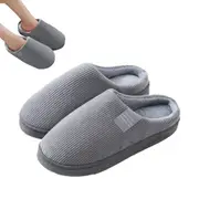 Women Men Winter Slipper Warm Plush Lined Anti-Slip Home Indoor Slippers