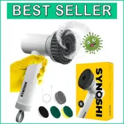 Cordless Electric Spin Scrubber with 3 Heads - Effortless Power Cleaning Brush