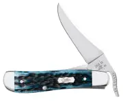 Case xx Russlock Pocket Worn Mediterranean Blue Bone 51859 Knife