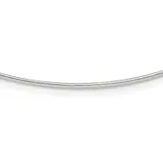 Sterling Silver Solid Polished 1.2mm Neck Wire Necklace