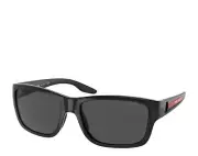 Prada Linea Rossa PS 01WS 1AB06F Black Men's Sunglasses - Size 59-17