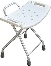 FFSPIIO Portable Shower Seat, for Elderly Disabled Safety No-Slip Lightweight Bath Stool Foldable Strong Durable Transfer Bench Shower Chair