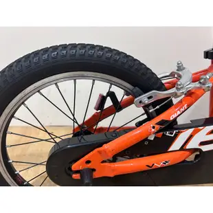 二手8成新捷安特 GIANT  ANIMATOR 16吋 兒童腳踏車 / 童車 橘色 二手 附腳架