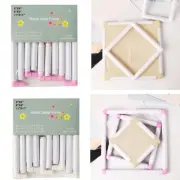3 Size Embroidery Hoop Crosses Stitching Hoop Square Clip Frame for Needlework