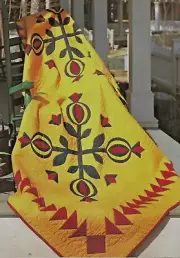 PATRICK'S POMEGRANATES -- APPLIQUE & BLOCK VINTAGE QUILT PATTERN