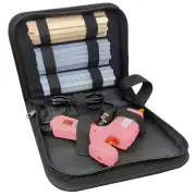 MONVICT Hot Glue Gun Kit, Mini Pink Glue Gun with Carrying Case,20 Pcs Premiu...