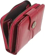 [ANDRESLAD] Wax Skin Portable Wallet Small Purse Women Wallet Small Pocket