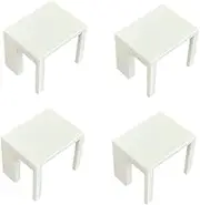spansee 4 PCS Bookcase Connector Compatible with IKEA Billy Bookshelf, Bookshelf Aligner Shelf Straightener, Accessories Compatible with IKEA Billy Shelves, Top Aligner (White)