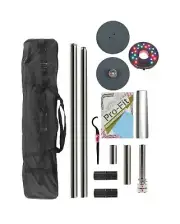 50mm Professional Portable Spinning Dance Pole with LED Dance Light and Carry...