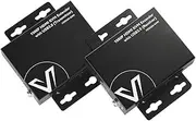 AV Access HDMI KVM USB Extender Over Cat5e/6/6a/7 260ft/80M, 2 USB 2.0 Ports, Plug and Play, No Driver, Supports All Operating System, Keyboard and Mouse USB Over Ethernet