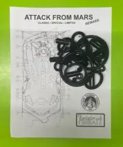 Chicago Gaming Attack from Mars pinball SILICONE rubber ring kit *ALL VERSION*