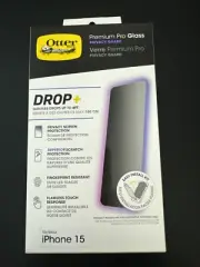 OtterBox - Antimicrobial Privacy Screen Protector for Apple iPhone 15