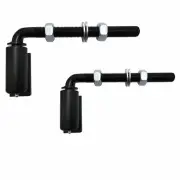 2PK 5/8" J-Bolt Hinge Heavy Duty Gate Hinge Adjustable Barrel Hinge