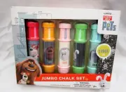 The Secret Life of Pets Character 5 PK Multi Color Jumbo Chalk Set-Brand New!