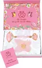 Natural Pink Jade Stone Facial Body Jade Roller + Butterfly Gua Sha Beauty Tool