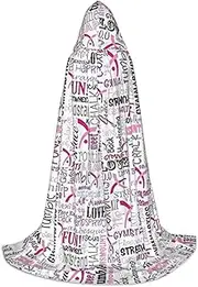 VPPUR Gymnastics Red Print Unisex Hooded Cloak For Carnival Theme Party Decorations Witch Costume Cosplay