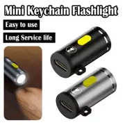 Mini Led Flashlight Cold White Type-c Powered No Need Battery Design COB Working