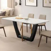 在飛比找ETMall東森購物網優惠-Boden-陶德6尺工業風石面造型餐桌/工作桌/長桌/會議桌