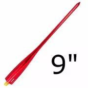 FITS 95-06 GMC SIERRA & SAVANA 1500 2500 RED SPIKED STUBBY SHORT ANTENNA 9"