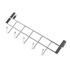 5-Hooks Clothing Coat Towel Hanger Rack Holder Shelf Over Door Home Bathr-NS ba