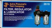 CONTROL UNIT AIR LINE 3/8" Filter, Regulator and Lubricator with Gauge AST2616