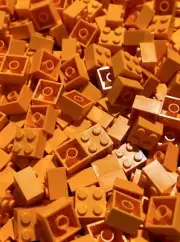 LEGO Orange 2x2 Brick (3003) - 100 New Pieces - Building Bricks