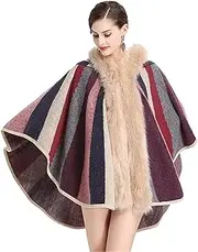 [HAMKVBPR] Women's Shawl Scarf Women's Cardigan Shawl Cape Cloak Hoodie Cardigan Coat for Party and Christmas