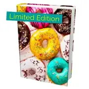 Book Sox Stretchable Book Cover Donuts Fits Most Hardcover Textbooks up to 9x11