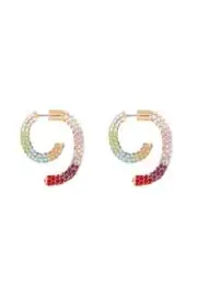 NEW RRP $380 Sass & Bide DEMARSON Pave Luna Rainbow Earrings OSFA Free Post