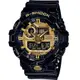 CASIO G-SHOCK 3D立體整點刻度運動錶 GA-710GB-1A 黑x金