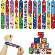 24 PCS Superhero Slap Bracelets Wristband Slap Bands,Superhero Avengers Party Snap Band Bracelets for Kids Superhero Avengers Party Bag Filler,Birthday Party Favors Classroom Prizes Xmas Gifts