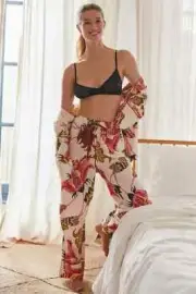 Anthropologie Raphael Balme Flannel Sleep Pants Pjs Pajama Lounge XXS NWT