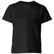 Back To The Future Monochrome Kids' T-Shirt - Black
