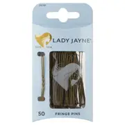 Lady Jayne Brown Fringe Pins 50 Pack