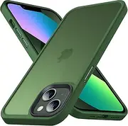 Anqrp Designed for iPhone 13 Mini Case, [Support Wireless Charging] Soft Silicone Slim Anti-Scratch Phone Case for iPhone 13 Mini 5.4 inch, Green