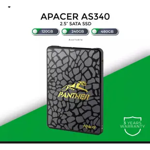 Apacer AS340 SSD 120GB 240GB 480GB 960GB PANTHER 2.5 “SATA I