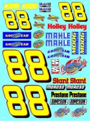 Clear Matte Vinyl Sticker Sheet#88-R/C MODEL Decal fits 1/10-1/16 Scale Prestone