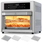 Air Fryer Toaster Oven Combo, 26.4 Qt Convection Oven Countertop, 18-in-1, St...