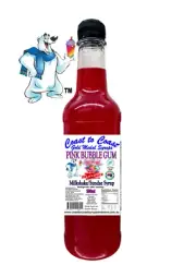 PINK BUUBLE GUM Flavoured Coast to Coast Gold Medal Syrup 500ml Milkshake/Sundae