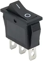 KLVN 10PCS Rocker Switch KCD3 ON-Off ON-Off-ON 2 Position 3Pins Electrical Equipment with Light Power Switch 16A 250V / 20A 125V AC(Black)