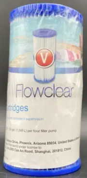 Pool V Filter Replacement Cartridge Bestway Flowclear 58168 Twin Pack 2 Filter