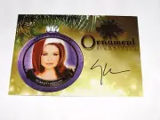 2015 Benchwarmer SCARLETT KEEGAN Holiday #92 Gold Ornament Auto PLAYBOY Playmate