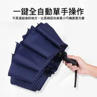 在飛比找蝦皮購物優惠-黑膠反向傘 十骨強韌 自動反向傘 黑科技 自動雨傘 自動傘 