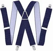 [NBNFMKHI] Mens Braces Large Size Suspenders Big Men Adjustable Elastic X Back Pants Women Suspender for Men Women