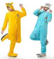 Adventure time jake Finn Onesie unisex adult cosplay costume animal pajamas kigurumi M