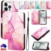 For iPhone 16e 15 14 13 12 11 Pro Max XR 8 Leather Wallet Case Flip Stand Cover