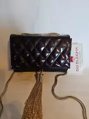 NWT Big Buddha Julia Broze Snap Purse With Gold Chain Strap