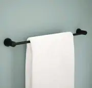 Delta Lyndall LDL24-MB 24 in. Wall Mount Towel Bar in Matte Black Free Shipping