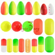 100/60pcs Slip ball Pill Foam Floats Strike Pompano Floating Strike Walleye Lure